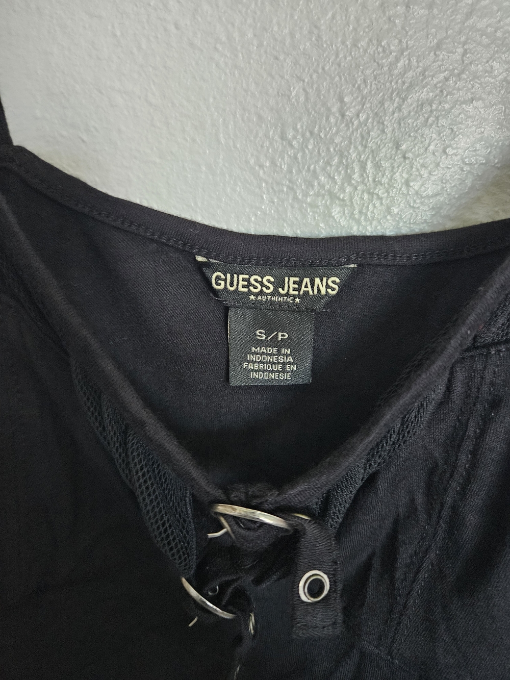 Guess Black Eyelet Detail Camisole - Picture 4 of 4